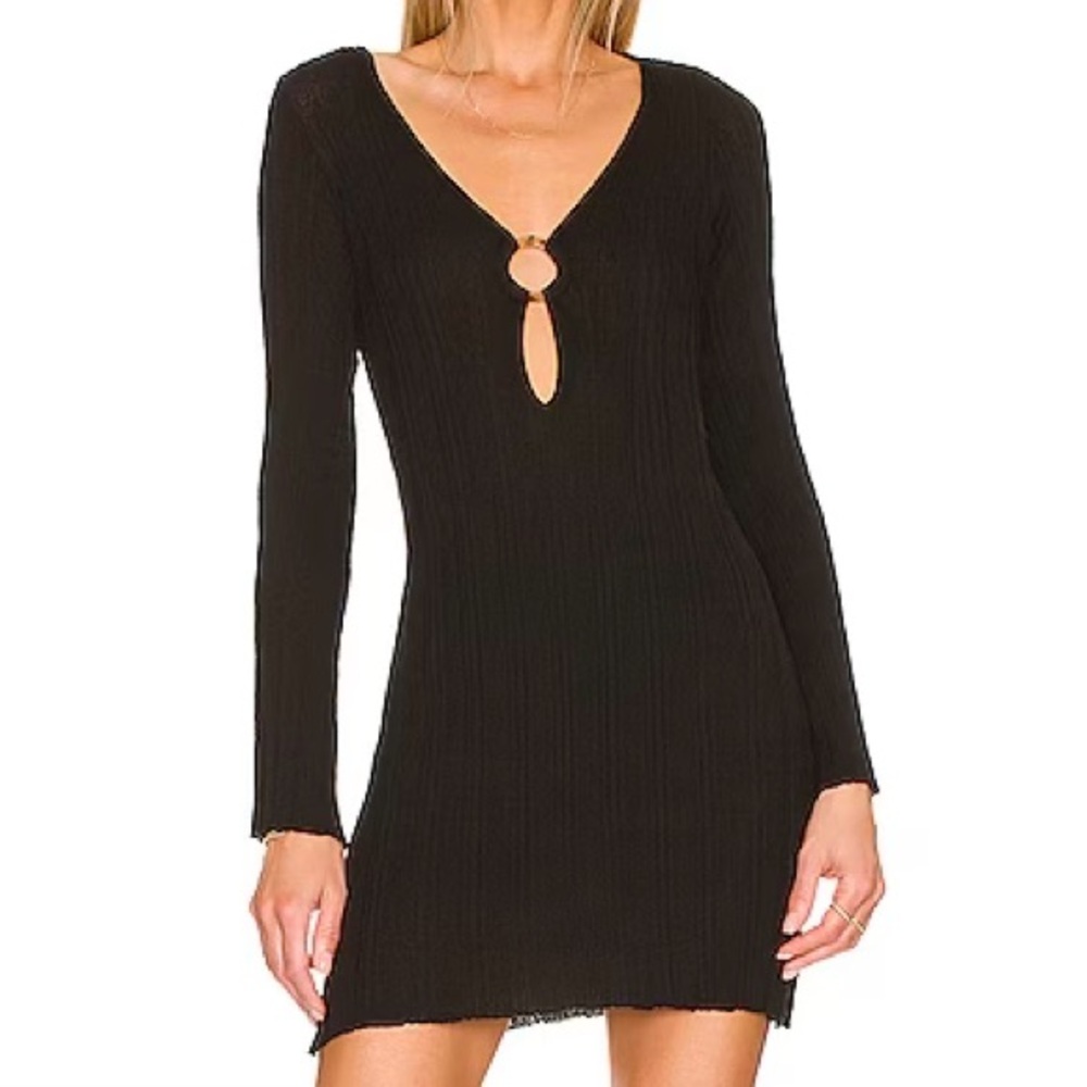 NWT L*Space Wailea Cover Up Linen-Blend Mini Dress